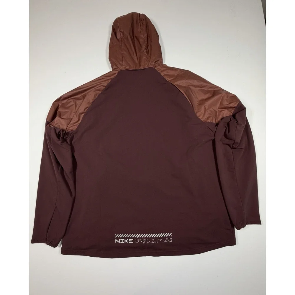 Nike Miller Repel Winterized Burgundy Hooded Running Jacket HV2669-652 Men's XL